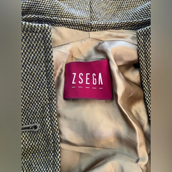 Unique designer rare ZSEGA 100% wool balloon sleeves lagenlook jacket coat S - Picture 12 of 16